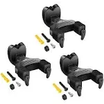 Donner Guitar Wall Mount Auto Lock Guitar Hanger Hook Holder Stand for Guitar Bass Banjo Mandoline Black (3-pack)