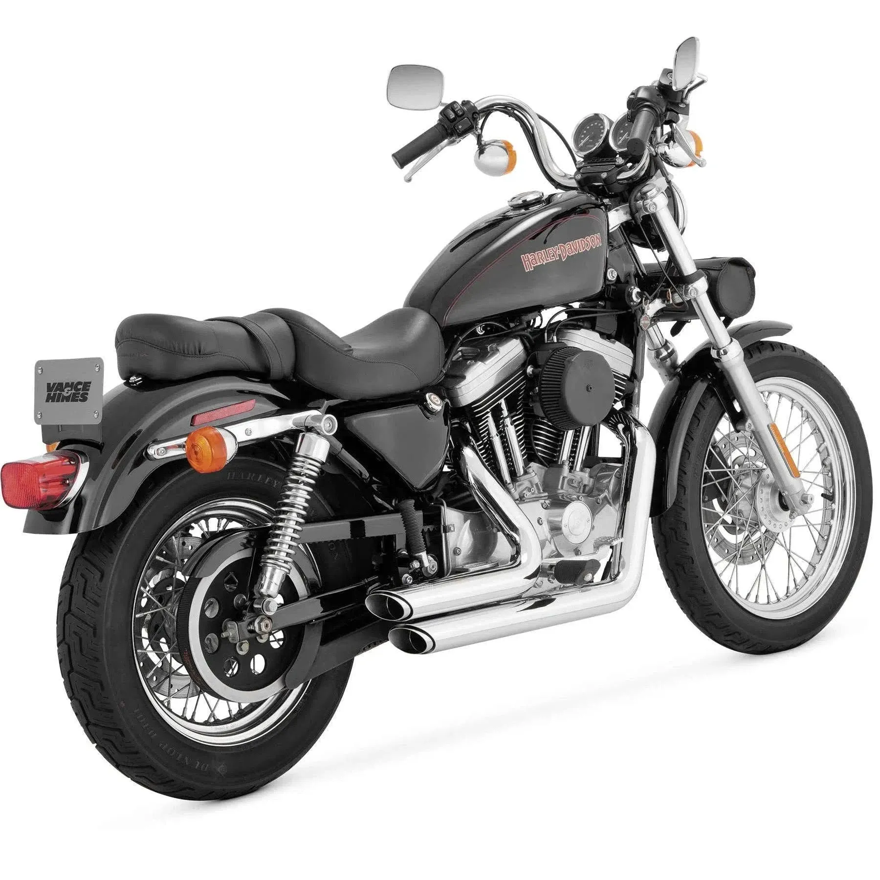 Vance &amp; Hines Shortshots Chrome Staggered Exhaust System (17223)