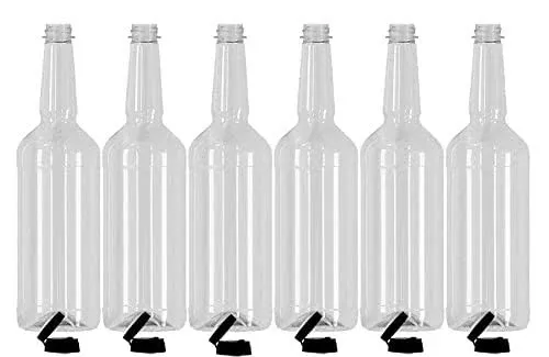 Concession Express Long Neck 32oz Quart Bottles with Flip-Top Caps