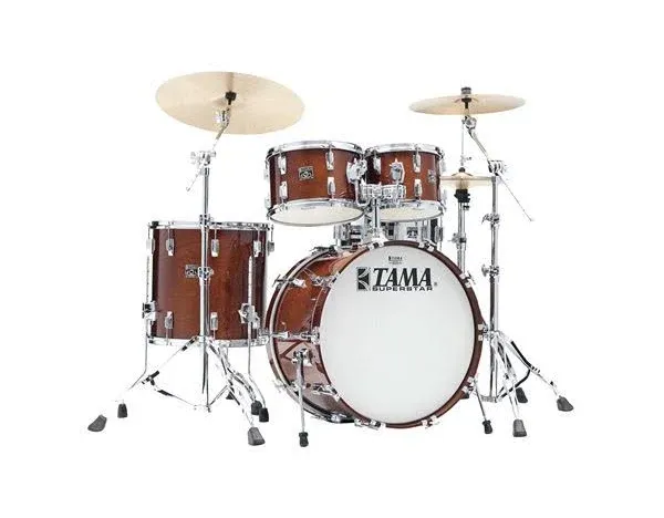 Tama 50th Ltd Superstar Reissue Shell Pack, Birch, 22/10/12/16 (Super Mahogany) | Reverb