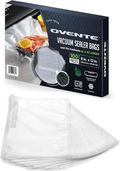 Ovente Pre-Cut Vacuum Sealer Bags