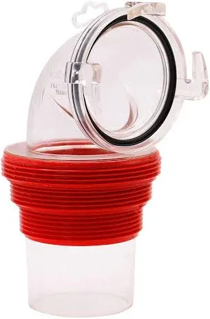 Valterra | 90 Degree EZ Coupler Bayonet for RV Sewer Hose | F02-3112CL | Clear