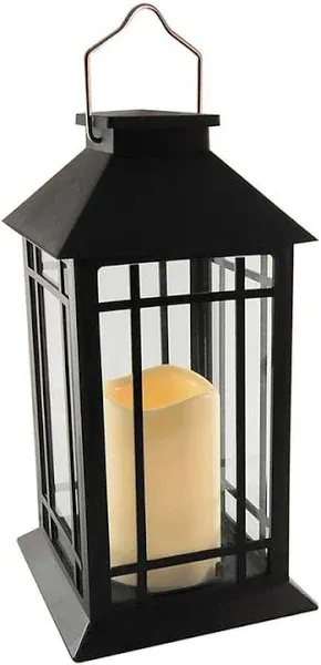 LumaBase Solar Lantern with LED Candle