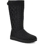 Kids' Ugg Classic Cardi Cabled Knit Boots 1 Grey