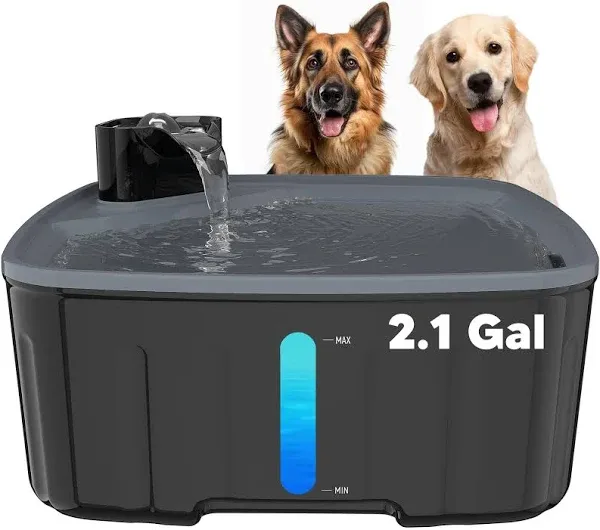 Hicuper Dog Water Fountain for Large Dogs