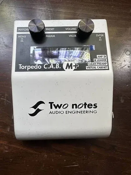 Two Notes Audio Engineering Torpedo C.A.B. M+ Speaker Simulator Effects Pedal