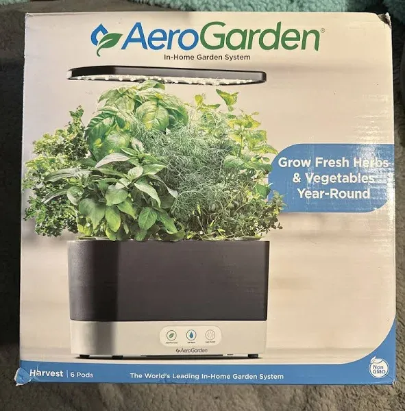 AeroGarden Harvest 6 Pod Home Garden System