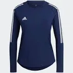 Women's Adidas Hilo Long Sleeve Jersey - Team Navy Blue 2 / White - Medium