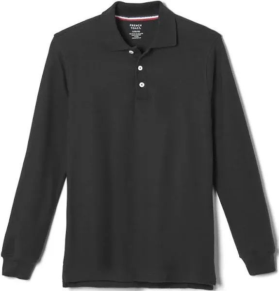 French Toast L/s Pique Polo Adult Shirt