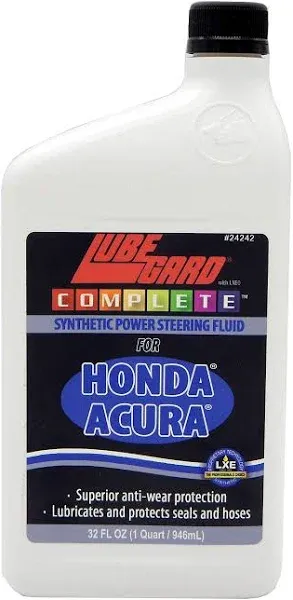 Lubegard Complete Synthetic Power Steering Fluid for Honda, 32 fl. oz.