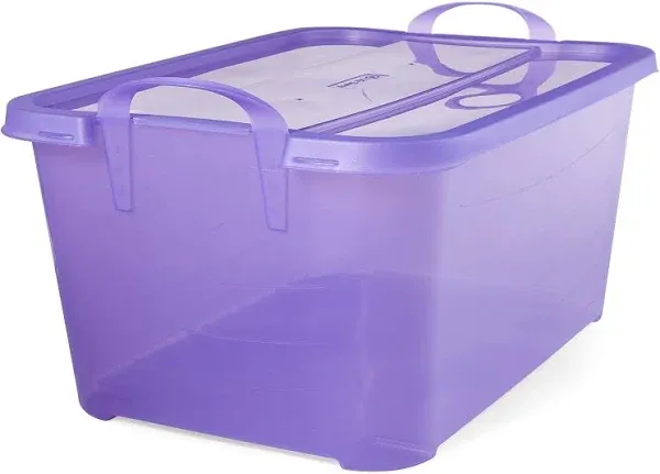 Life Story 55 Quart Stackable Closet & Storage Box Containers (6 Pack)