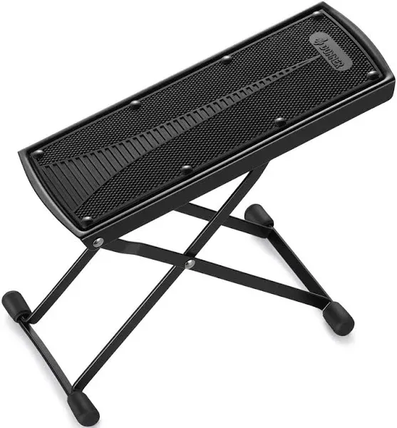 Donner Guitar Foot Stool Adjustable Guitar Leg Rest Step Footstool Black for Classical Guitar Player