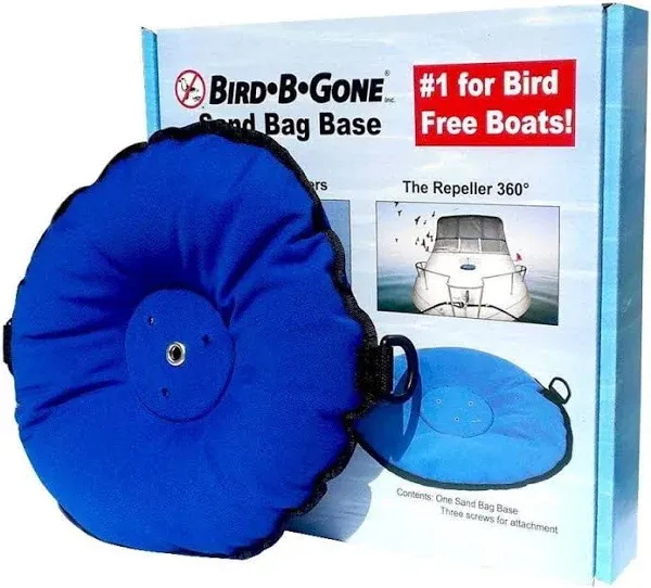 Bird-B-Gone Bird Repelling Spider Base For  Species Blue Sand Bag Base