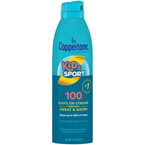 Coppertone Kids Sport Sunscreen SPF 100 Water Resistant Spray