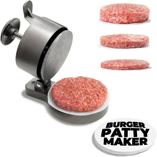 Shop Square Hamburger Press Patty Maker - Adjustable 1/4lb to 3/4lb with Ejector