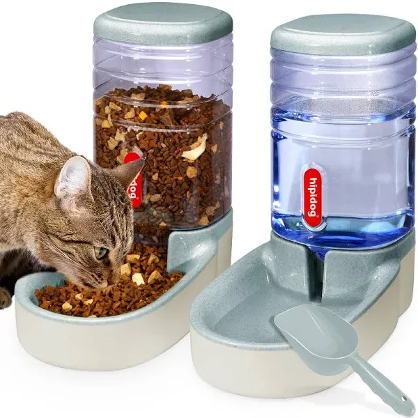 Convenient and Reliable Automatic Pet Feeder and Waterer Set 3.8L Mobile Feeder