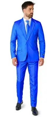 Suitmeister Men's Solid Blue Suit