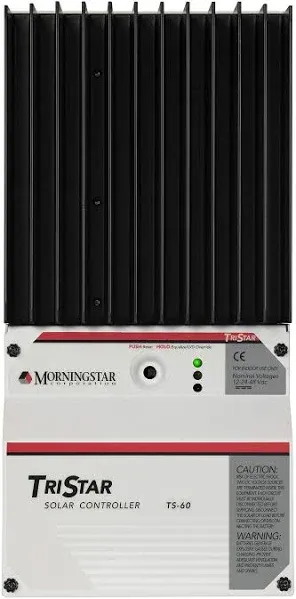 Morningstar TriStar 30A MPPT Solar Charge Controller (TS-MPPT-30) - Intelligent Solar Panel Regulator for 12/24/36/48V LA/Li Batteries, 99% Efficiency, FCC Compliant, Enables Data/Comms 5 Yr. Warranty