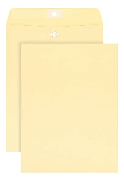 Office Depot Manila Envelopes 9" x 12" Extra Heavyweight Clasp Closure Box