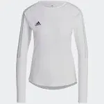 Adidas Women's Hilo Long Sleeve Jersey White/Grey 2XS