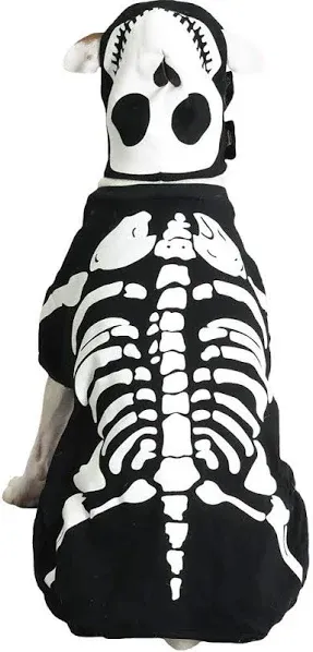 Cotton Glow Bones Dog Costume, X-Small, 8-Inch