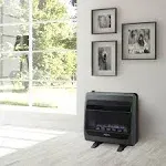 Bluegrass Living 30,000 BTU Natural Gas Vent Free Blue Flame Gas Space Heater with Blower and Base Feet