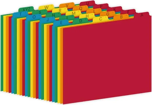 EXTRIC 25 Alphabet Dividers