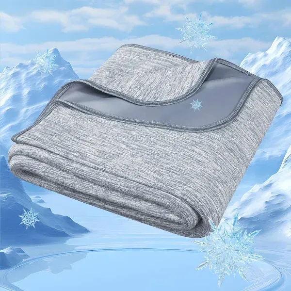 Degrees of Comfort Cooling Blanket Double Summer Cold Blanket for Hot Sleepers Breathable