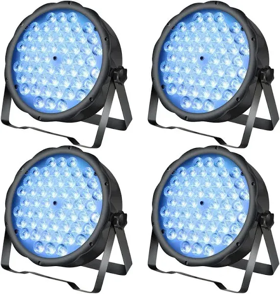 BETOPPER LED Par Lights 54 x 1.5W RGB Stage Lights DMX DJ Lights Sound Activa...