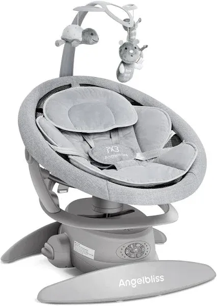 ANGELBLISS 3 in 1 Baby Swing with Motion Detection Portable Baby Swings for Infants with Removable Rocker & Stationary Seat