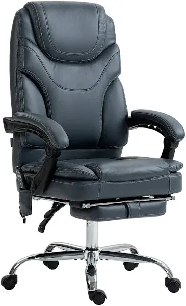 Vinsetto PU Leather Vibration Massage Office Chair with Heat