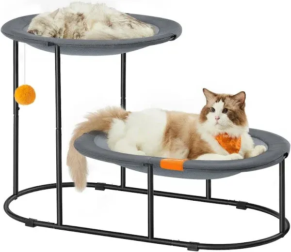 Feandrea 2-Tier Elevated Cat Bed for Multi-Cat Households