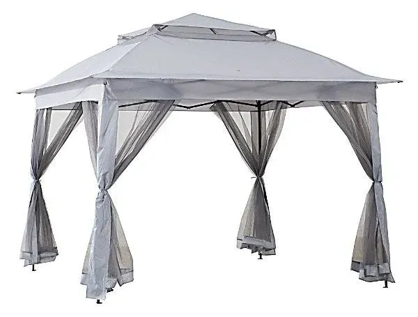 Sunjoy 11 ft. x 11 ft. Pop Up Portable Steel Gazebo