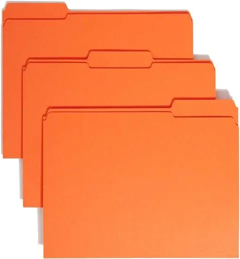 Smead Colored File Folders 1/3-Cut Tabs