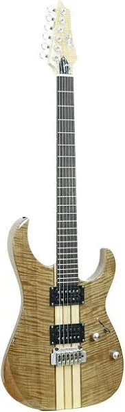 IYV 6 String ISSY-200NA Strat Solid-Body Electric Guitar, Natural, Right