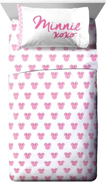 Disney Minnie Mouse XOXO Twin Sheet Set