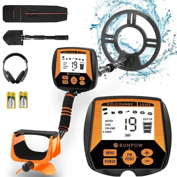 SUNPOW Professional Waterproof Metal Detector