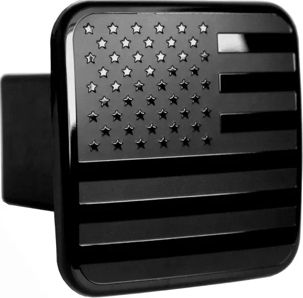 American Black Metal Flag Trailer Hitch Black, Fits 2&#039;&#039; Receivers 