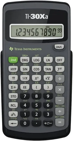 Texas Instruments TI-30XA Solar Scientific Calculator 