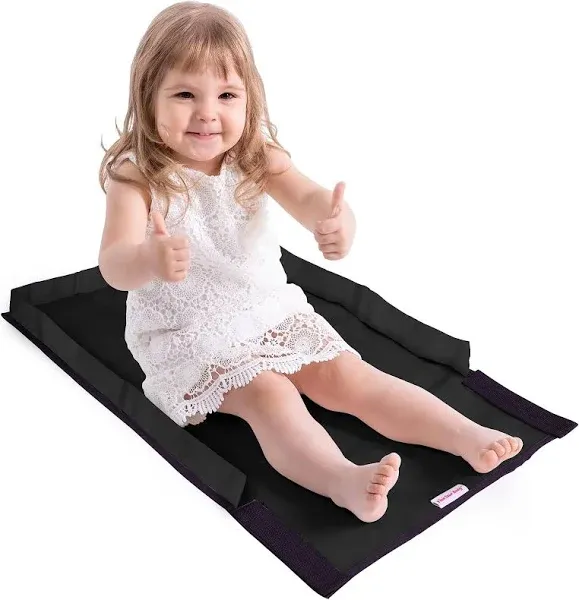 Toddler Airplane Bed for Toddler - Airplane Toddler Bed - Kids Airplane Bed - Baby Plane Travel Essentials - Airplane Seat Extender for Kids - Airplane Must Haves for Toddlers (Black)