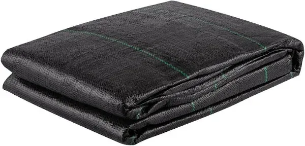 VEVOR Weed Fabric Barrier Heavy Duty, 12.5x50ft 3.5oz Weed Blocker Fabric, Woven Landscape Fabric, Garden Fabric Weed Barrier, Weed Control Fabric Ground Cover, Geotextile Fabric, Gardening Mat, Black