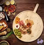 Sophistiplate Charcuterie Board with Placement Guide - Best Gift for Housewarming & Foodies - Easy-to-Follow Visual Map Designed by Meg qui