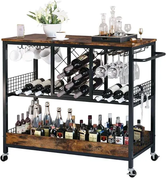 Ironck Industrial Bar Cart