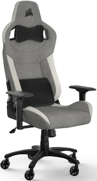 T3 RUSH Fabric Gaming Chair (2023) - Grey/White