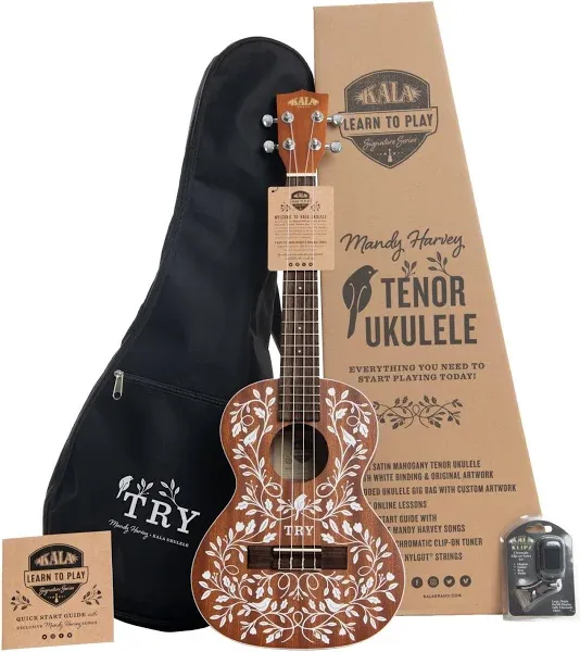 Kala Mandy Harvey Learn to Play Signature Tenor Ukulele