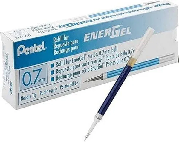 Refill for Pentel EnerGel Retractable Liquid Gel Pens Medium Black Ink