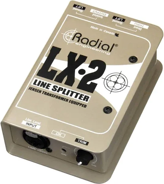 Radial Engineering LX-2 Passive Line Splitter and Attenuator