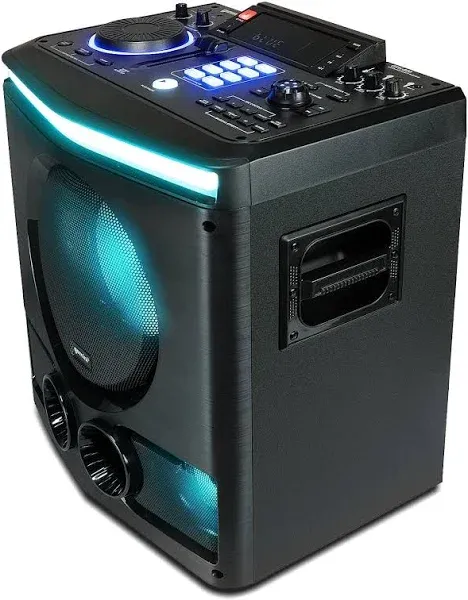 Gemini Sound GPK-800 – 2400W Home Karaoke Party Speaker with Bluetooth, USB & FM Radio, Dual Mic Inputs, Multi-Color LED Lighting, and DJ-Style Sound FX for Events and Entertainment