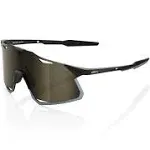 100% Hypercraft Sunglasses - Matte Black - Gold Mirror Lens