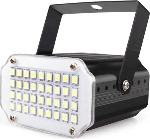 Luditek Mini LED Strobe Light, Sound Activated and Flash Speed Control Party ...